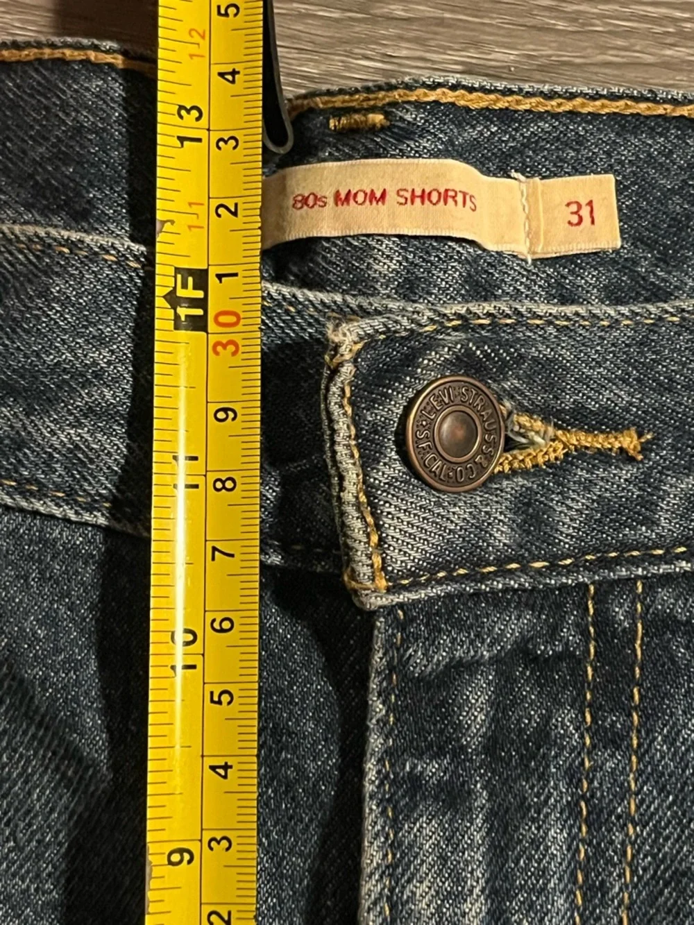 Levi's Dark Blue Denim Jean Shorts